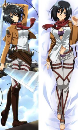 Attack on Titan Mikasa Ackerman  - Cute CasesHugging Pillow - ABP-UK-675