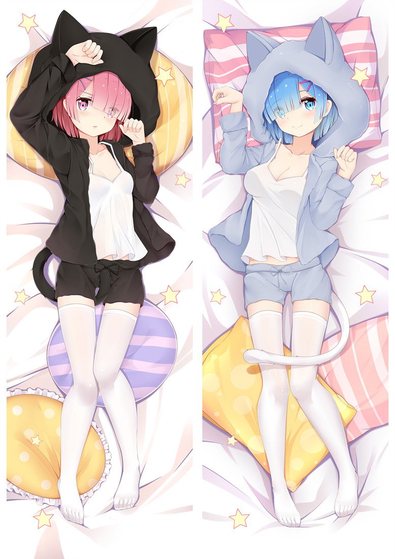 Re:Zero RAM & REM - Pillow CasesJapanese Anime Cute - ABP-UK-1481
