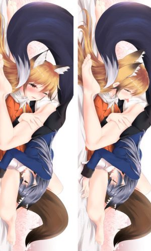Silver Fox & Serval Kemono Friends  - Japanese Anime Body Pillow Cases - ABP-UK-1807
